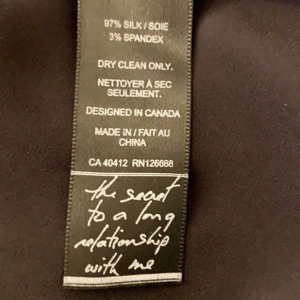 Noel Asmar Black Silk Dress Size M - Picture 4 of 4